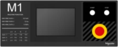 Harmony XB5 skylt med text 500 X 200 mall 1 ZBYLEG502001