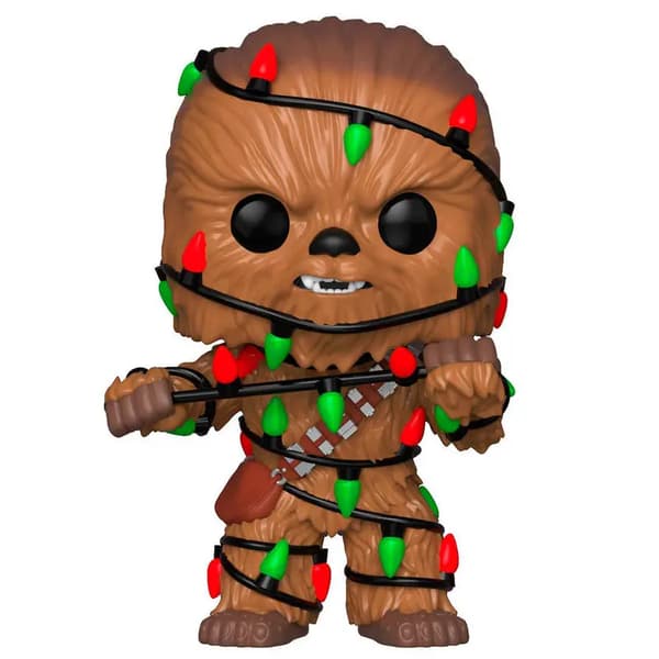 POP-figuuri Star Wars Holiday Chewie valoilla