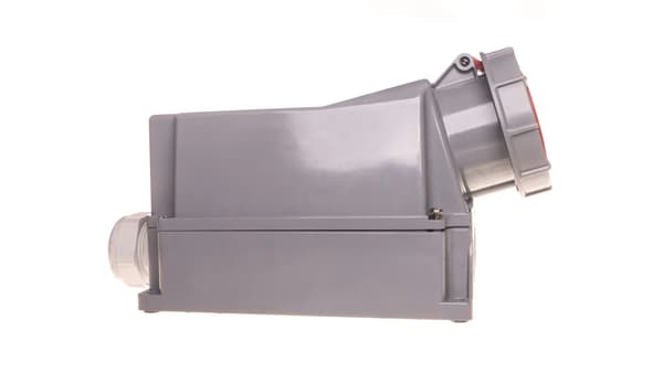 Teräspistorasia 125A 4P 400V punainen IP67 144-6p