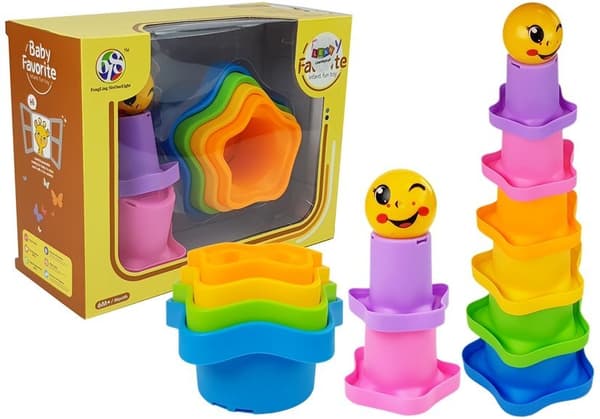 Pyramidekopper til babyer med stjerner