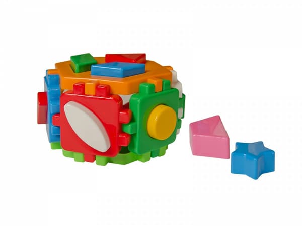Sorteringsleksak för småbarn, hexagon
