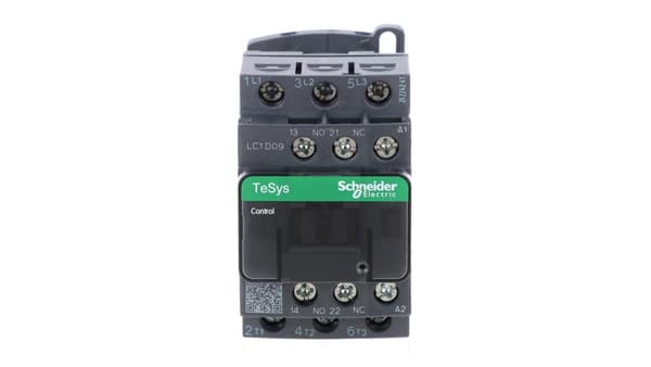 TeSys Deca effektkontaktor 9A 3P 42V AC 1S 1B LC1D09D7