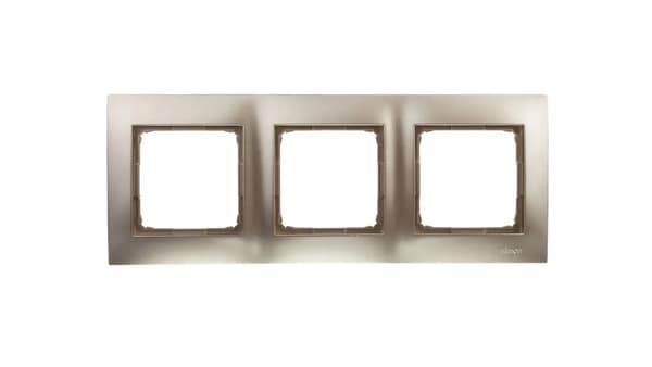 Kontakt-Simon Triple ramme SIMON54 universal guld - DR3/44