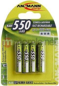 1x4 Ansmann maxE NiMH ladattava akku Micro AAA 550 mAh 5030772