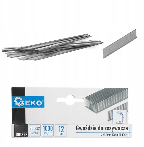 Hæfteklammer 1,2x2,0mm 12mm 1000 stk (200)