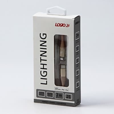 USB Logo USB-C-kabel - Lightning 2 m Guld