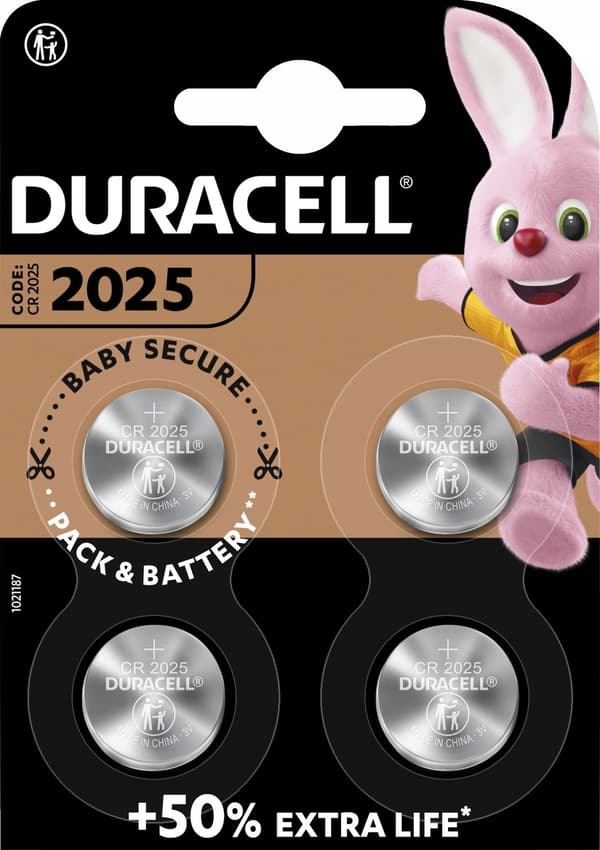 CR2025 Lithium-knapcelle 3V (4 stk., CR2025)