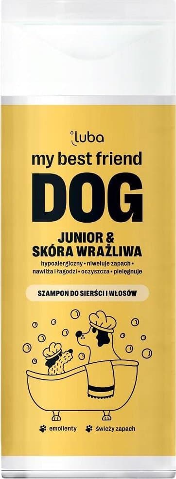 Luba_min bedste ven Hundeshampoo til hundehvalpe og blød hud 200ml