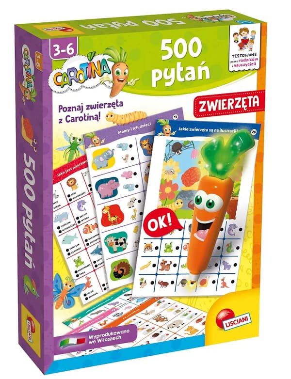 Carotina 500 frågor Djur 10155 LISCIANI
