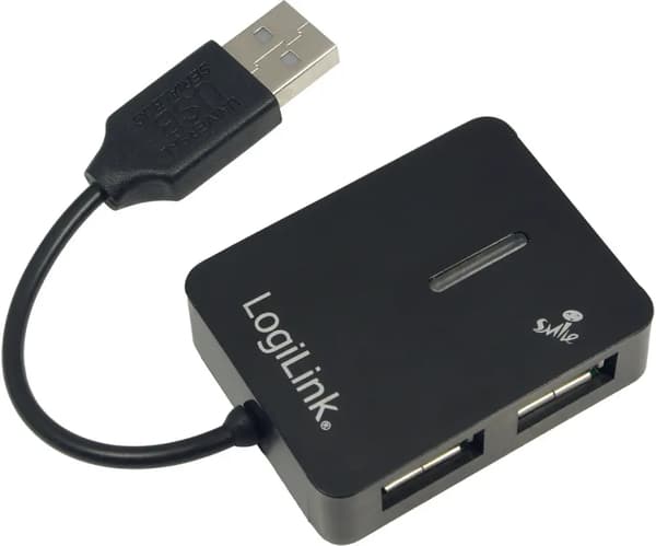 LOGILINK USB 2.0 4-portars HUB USB 2.0 Hub standard Maximal hastighet: 480 Mbit/s