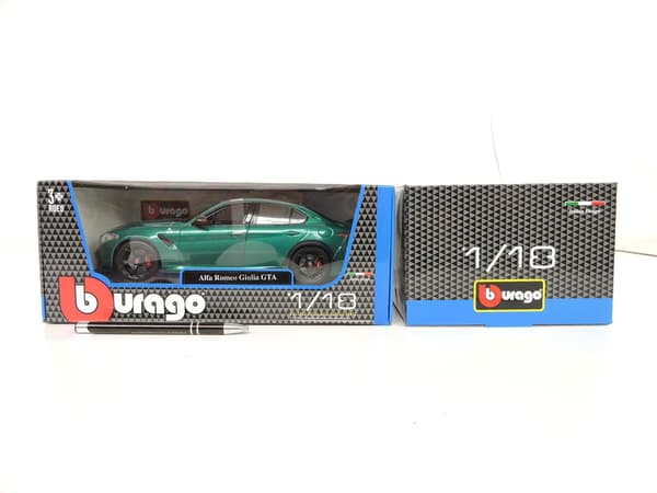 *BBURAGO metall., 1:18, ALFA ROMEO GIULIA GTA, grön