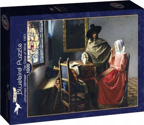 Palapeli 1000 Lasillinen viiniä, Vermeer