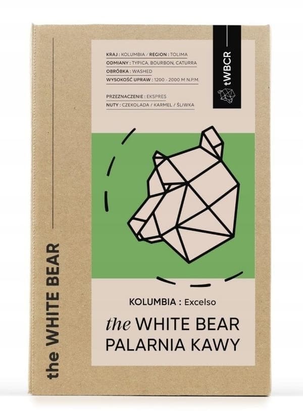 The White Bear Hela Kaffebönor Colombia Excelso 1kg