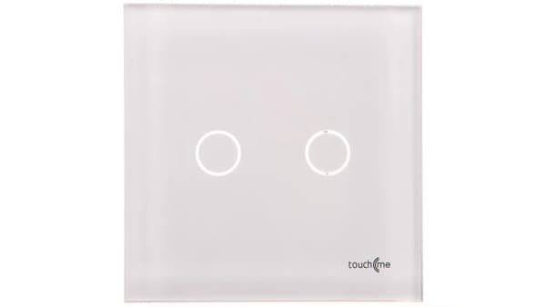 TouchMe TouchMe Stor glasplade, dobbeltkrog, hvid (TM702W)