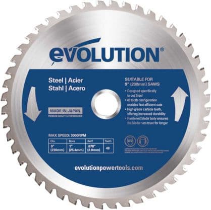 Evolution TCT sav til skæring af stål 230mm 48z (EVO-230-48-S)