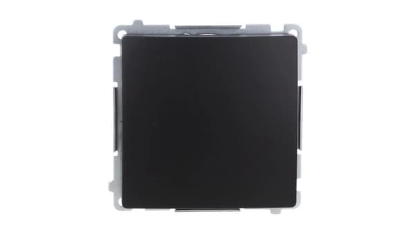 Simon Basic Enpolet Forbinder (Modul) 16AX, 250V, Skrueterminaler Sort BMW1A.01/49