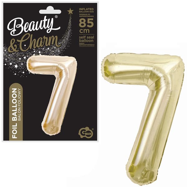 FOLIEBALLON NUMMER 7 CHAMPAGNE