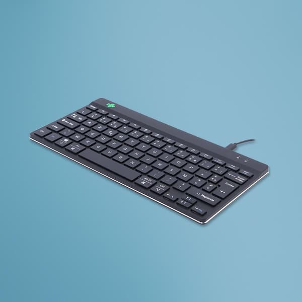 R-Go Tools Compact Break RGOCOFRWDBL näppäimistö USB AZERTY ranska Musta