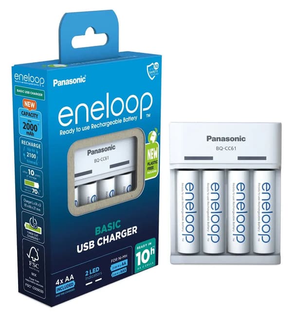 Panasonic Basic USB + 4x AA Eneloop 20