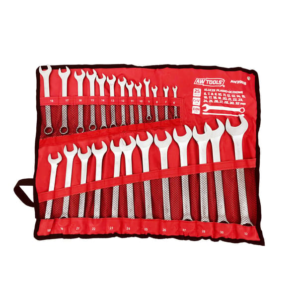 AWTOOLS NØGLEFLADRINGSSÆT 25 stk/6mm-32mm