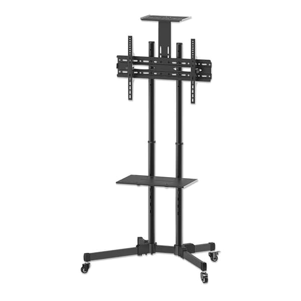 Manhattan siirrettävä teline 37\"-70\", 50kg 2 hyllyä