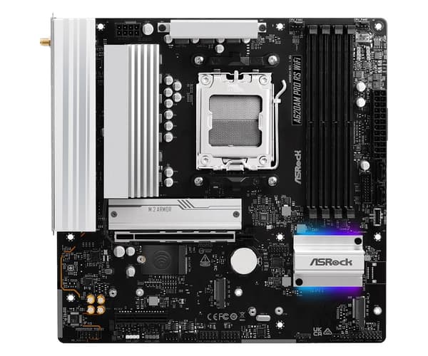 ASRock A620AM PRO RS WIFI - bundkort - micro ATX - Socket AM5 - AMD A620A