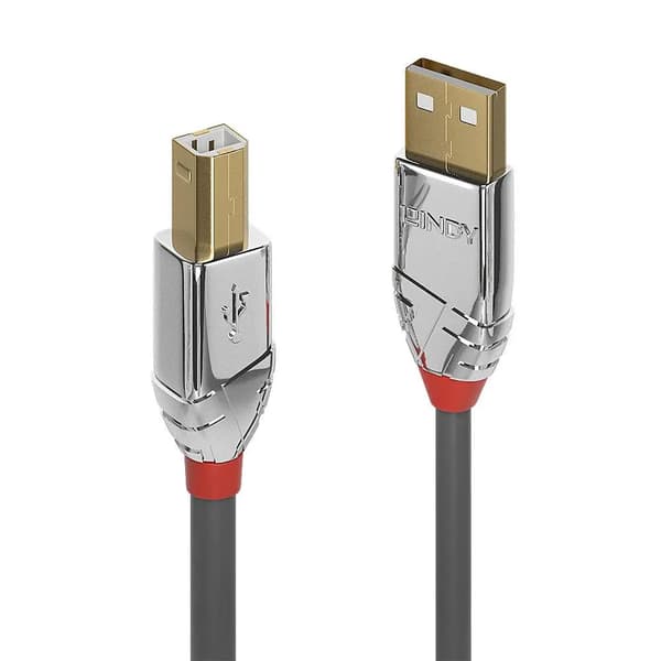 Lindy 2M USB 2.0 Typ A till B-kabel, Cromo Line