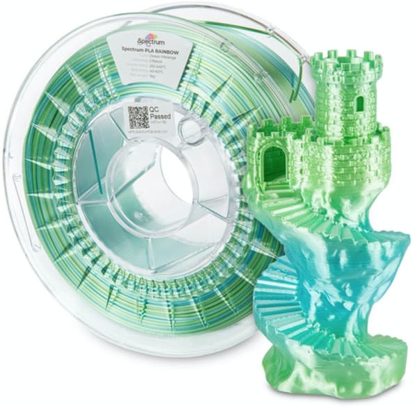 Spectrum 3D filament, PLA Silke, 1,75mm, 1000g, 81018, ocean melange