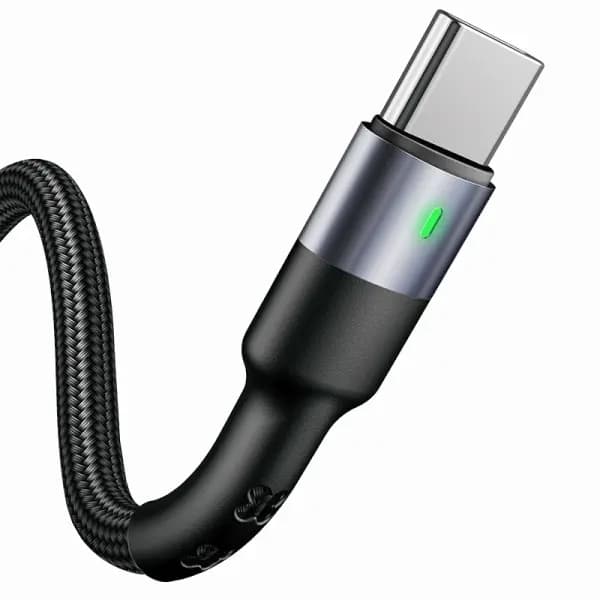 Usams USB-kabel USB-A - USB-C 1 m Sort