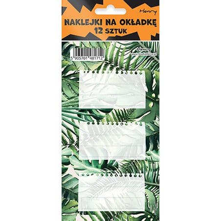 Muistikirjan tarrat - Monstera (12 kpl)
