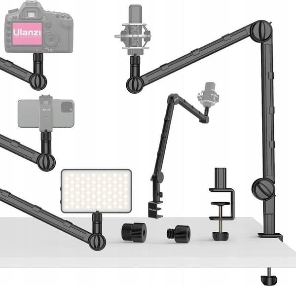 Ulanzi Tripod Studio Skrivbordshållare för kamera mikrofon LED-ström/Ulanzi/Ls25