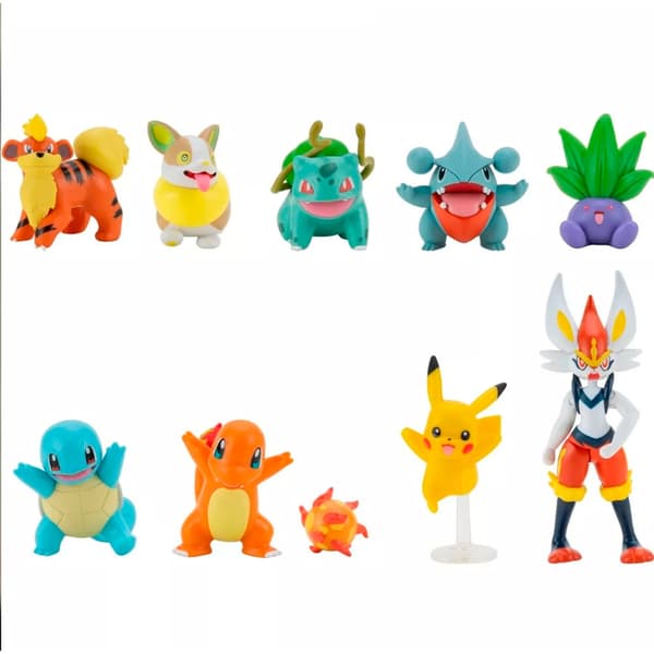 Pokemon Battle Ready pakke med 10 figurer