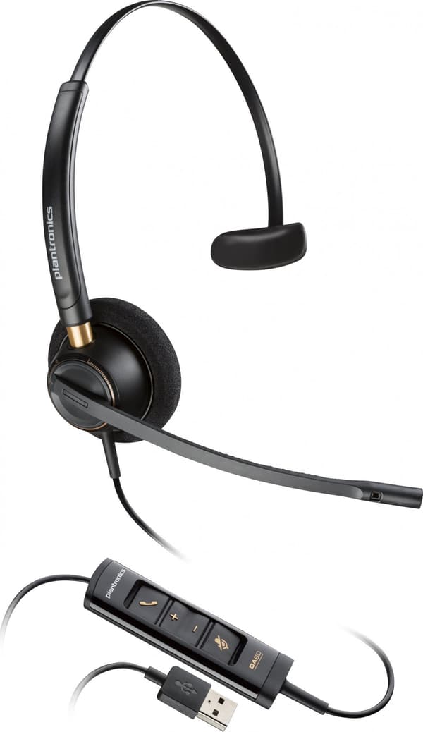 Poly EncorePro 515 Microsoft Teams-certifierat monoheadset med USB-A