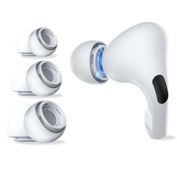 Silikone ørepropper 3-pak til Apple AirPods Pro Hvid