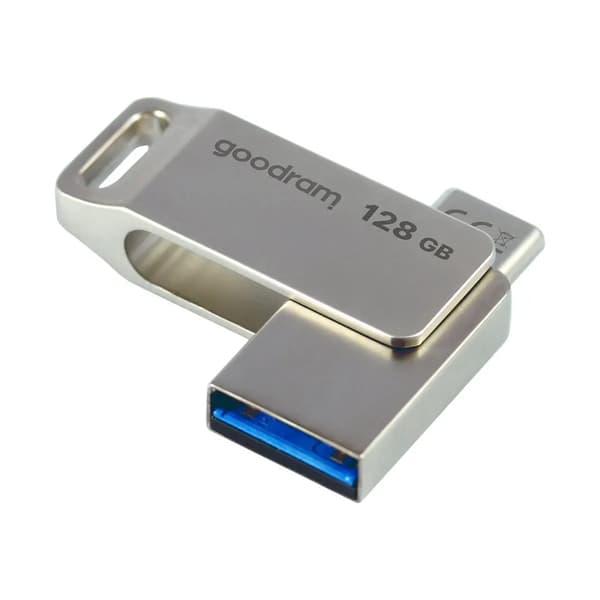 Flash-enhet 128 GB USB 3.2 Gen 1 USB / USB C OTG ODA3 Goodram – Silver