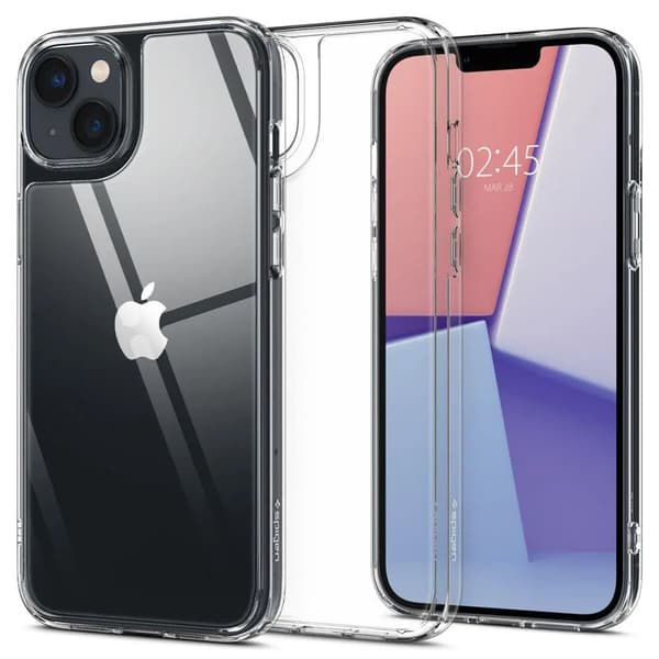 Spigen Quartz Hybrid -kuori iPhone 14 Plus -puhelimelle – läpinäkyvä