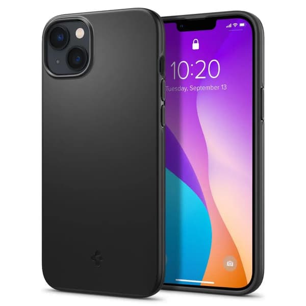 Spigen Thin Fit Cover til iPhone 14 Plus – Sort