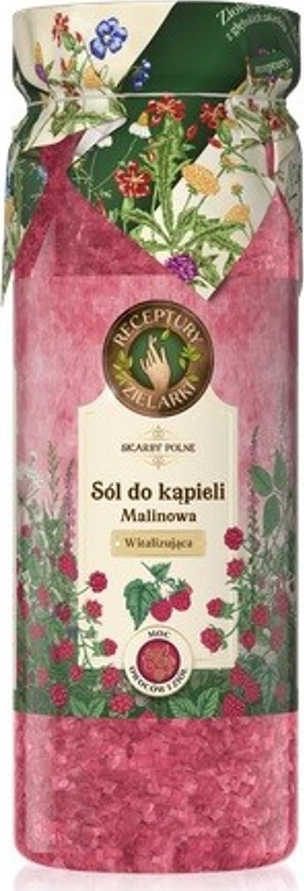 HERBALIST RECIPES Fältskatter Vitaliserande Salt för bad - Hallon 700g