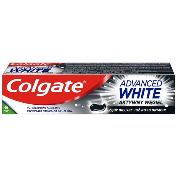 Colgate Tandkräm Advanced White - Aktivt Kol 75ml