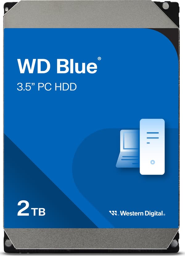WD Blue 2TB 3.5\" SATA III-drev (WD20EARZ)