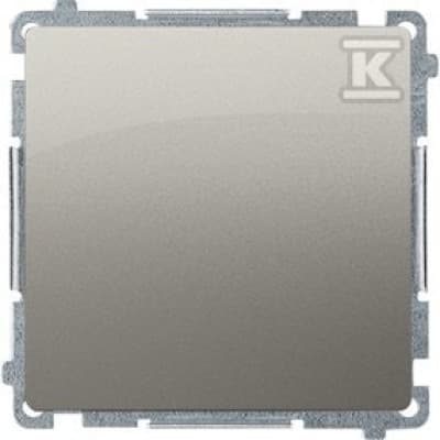 Simon Basic Trappekontakt Uden Piktogram (Modul) 10AX, 250V Lynkobling, Satin BMW6.01/X/29