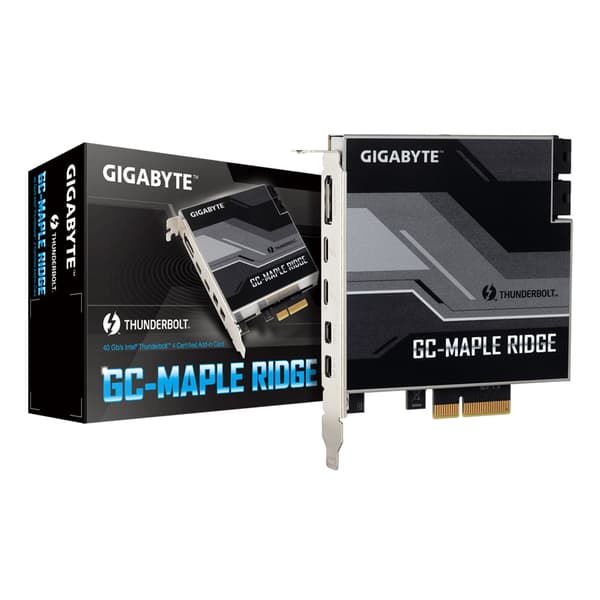 Gigabyte Thunderbolt-adapter GC-MAPLE RIDGE (rev. 1.0) - PCIe 3.0 x4 - 2x Thunderbolt 4 - 2x Mini DP
