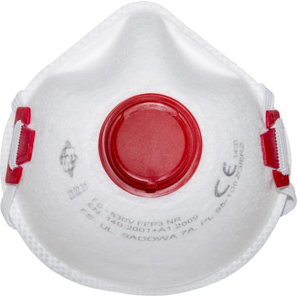 Filtrerende halvmaske fs-630v ffp3 nr., sæt med 3 stk (ventil), ce