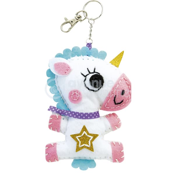 Zes. Olympe Unicorn Sy-nyckelring