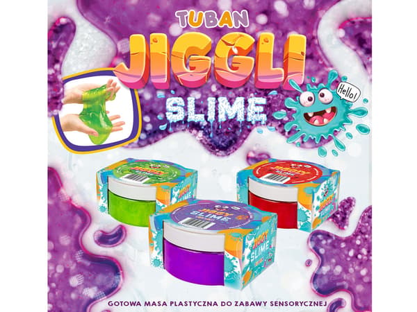 Jiggly Slime Helmi Ruusu 100g TUBAN