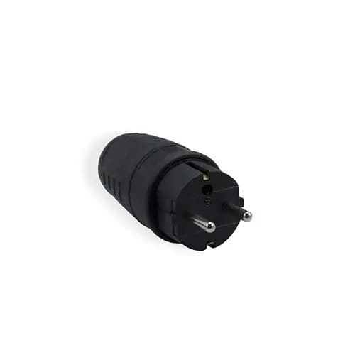 Elgotech Kumitulppa maadoituksella 16A 2P+Z 230V UNISCHUKO IP44 (WT-30G)