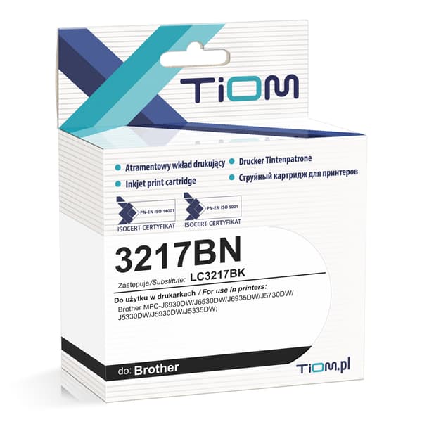 Tiom blækpatron Tiom til Brother 3217BN | LC3217BK | 22ml | sort