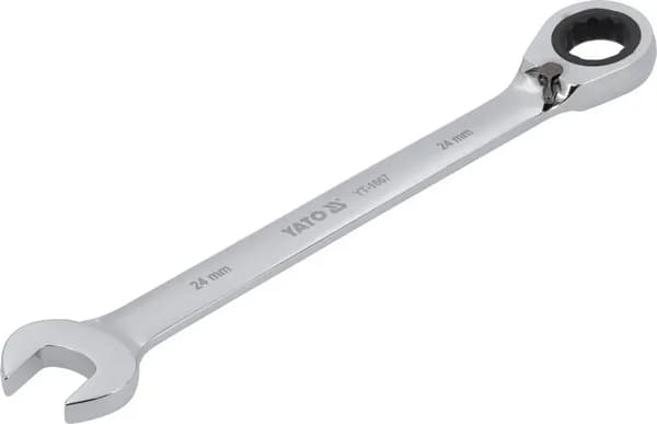 FLAT RING WRENCH WITH RATCHET 24MM
