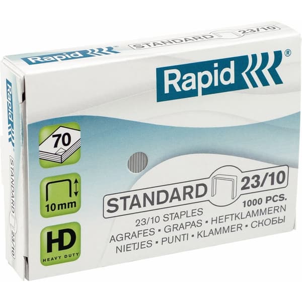 Nidontahakaset RAPID Staples 23/10, 1000 kappaleen pakkaus