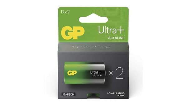 1x2 GP ULTRA PLUS Alkaline 1,5V D Mono LR20